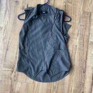 Forest green vest